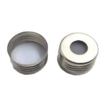 fehér PTFE/kék szilikon szeptum, 18mm mágnesezhető csavaros fém kupak